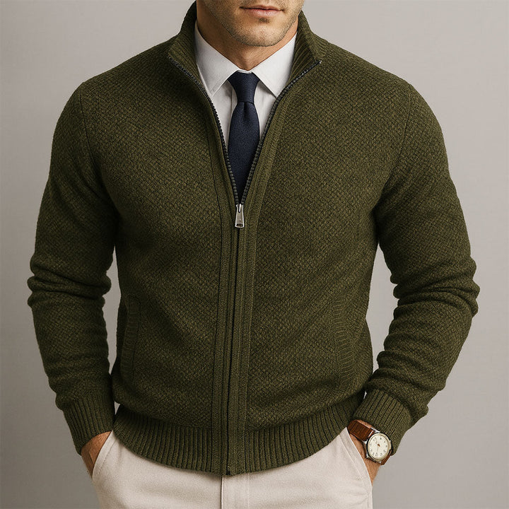 Alpine Merino Zip Cardigan