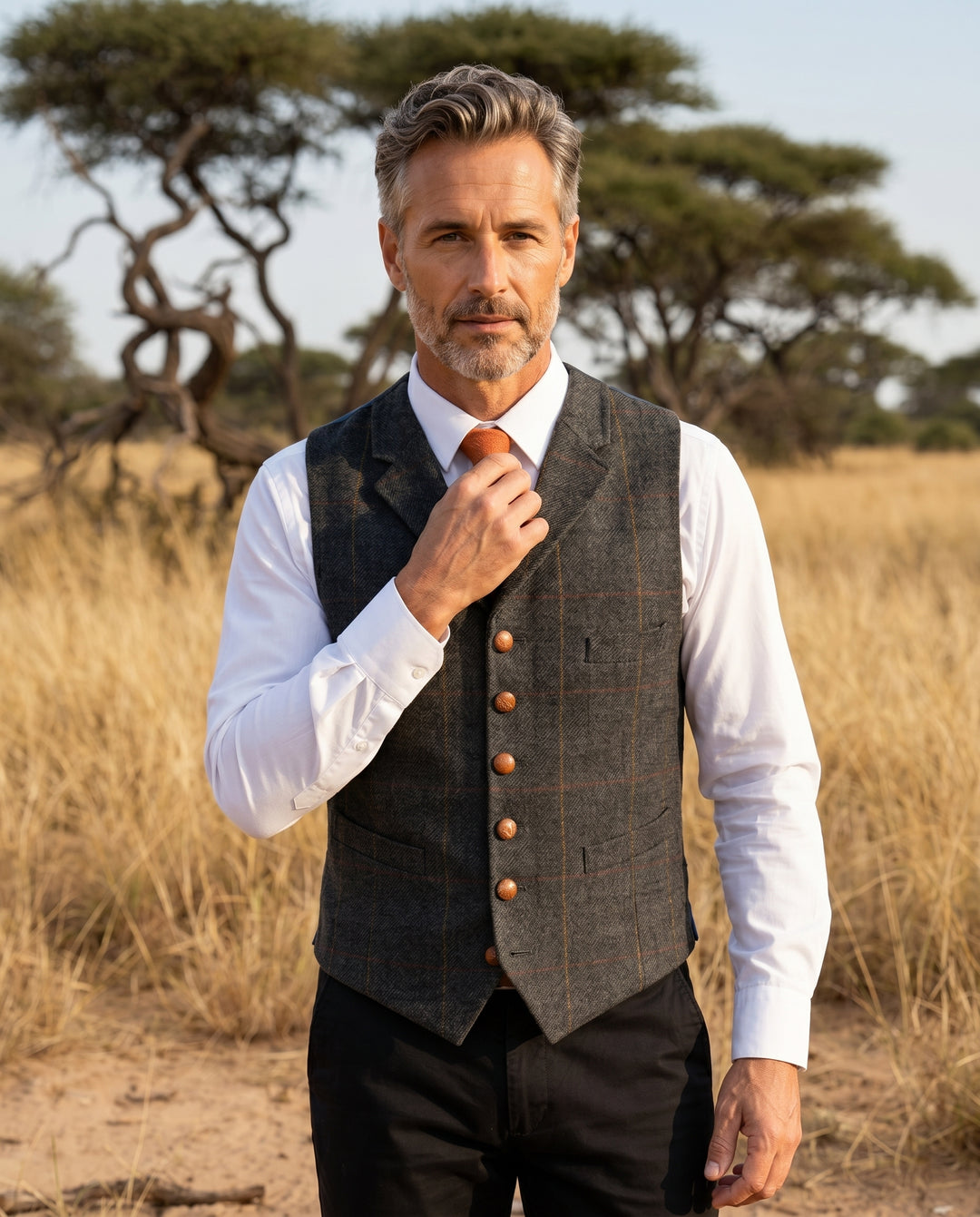 Classic Wool Tweed Waistcoat