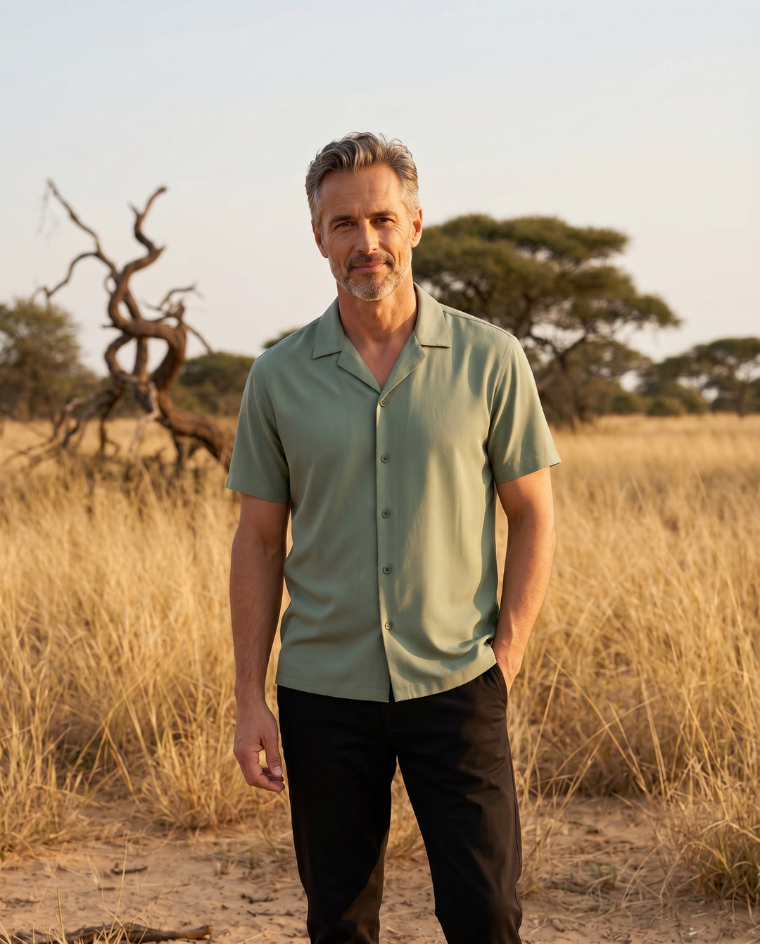 Drapé Ice Silk Shirt