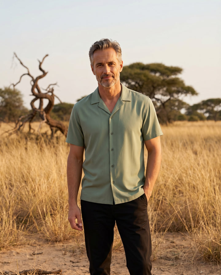 Drapé Ice Silk Shirt