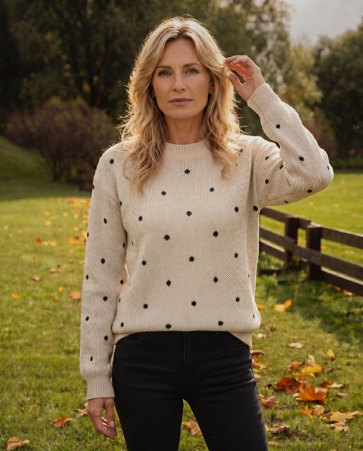 Lunette Polka Knit Jumper