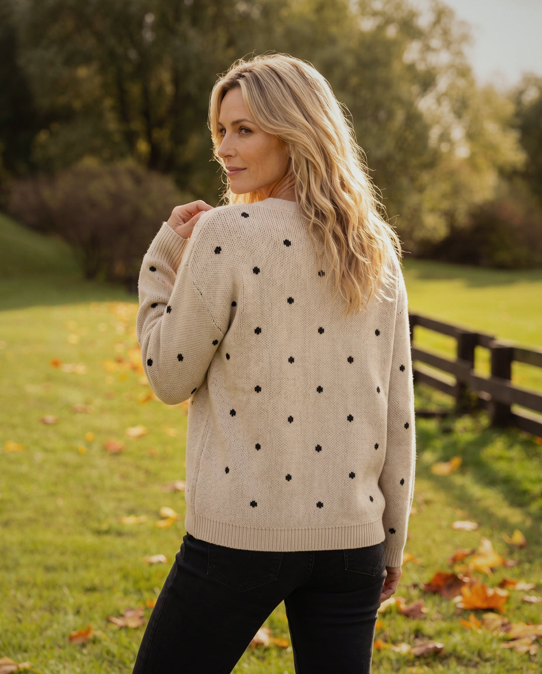 Lunette Polka Knit Jumper