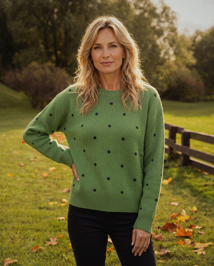 Lunette Polka Knit Jumper