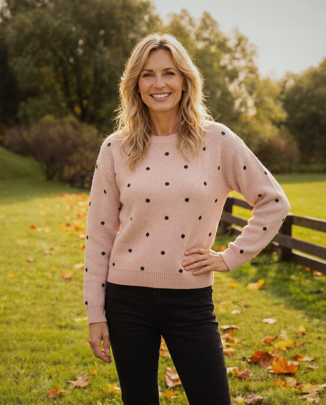 Lunette Polka Knit Jumper
