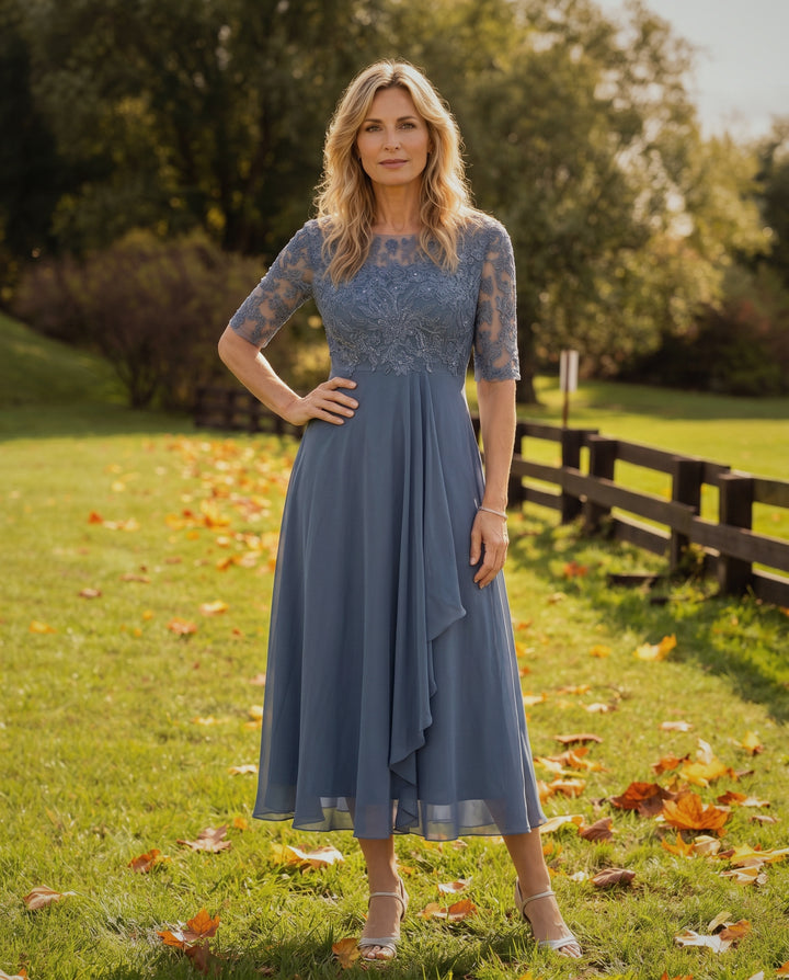 Maria Elegant Chiffon Dress