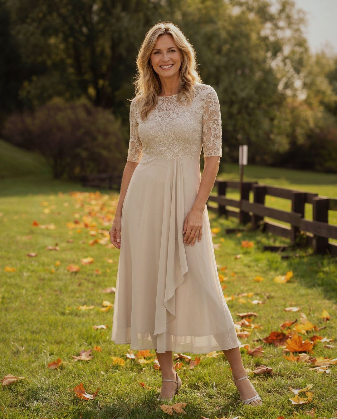 Maria Elegant Chiffon Dress
