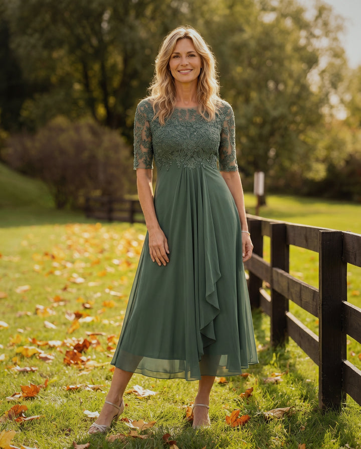 Maria Elegant Chiffon Dress